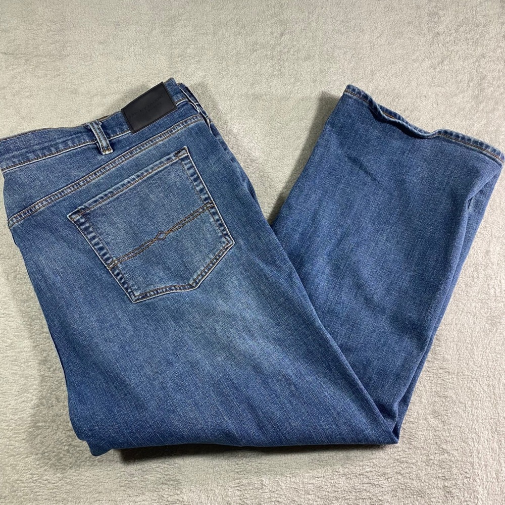 Lucky Brand Mens 50x30 Jeans 181‎ Relaxed Fit Straight Legged Blue Denim LA